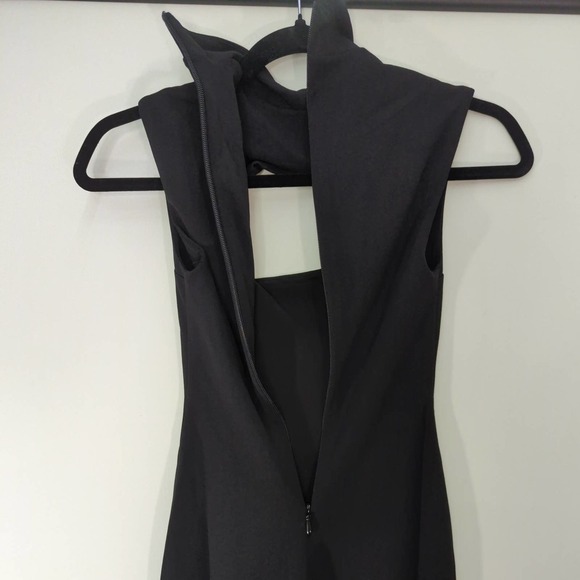 Nookie Manhattan Black Cutout Front Collar‎ Bodycon Midi  Dress | NWT | XS - Picture 5 of 12